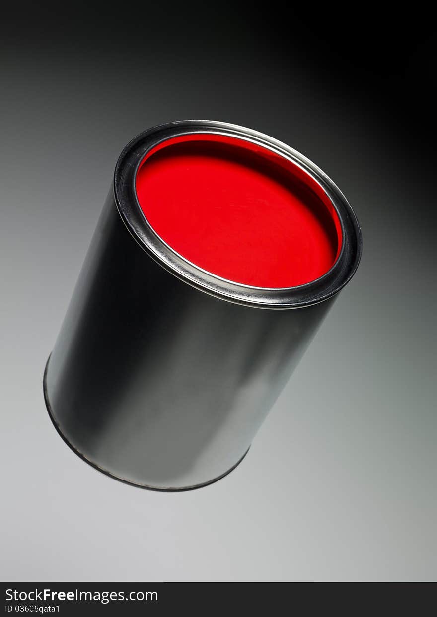 Red Paint Can