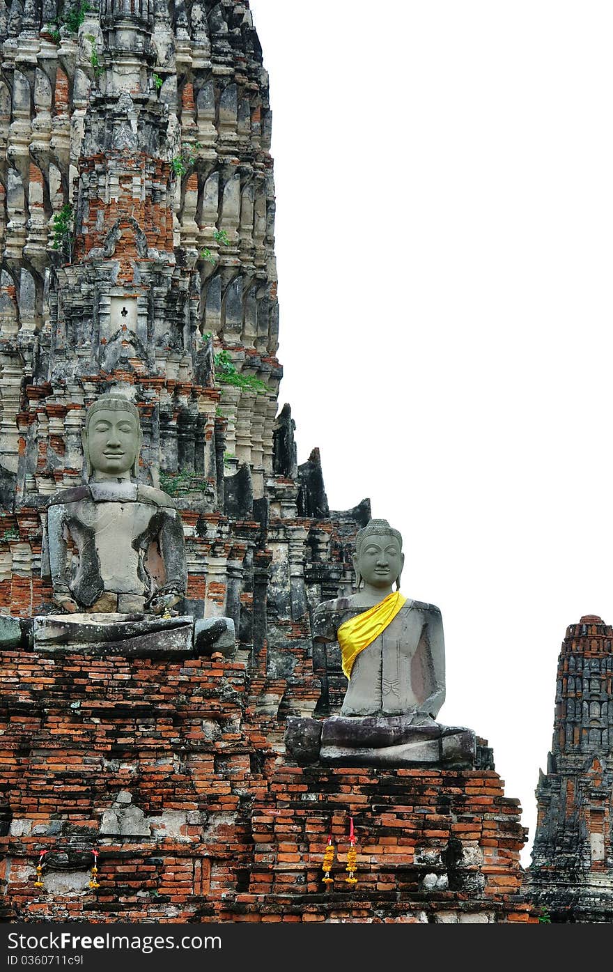 Ruin Buddha Statue, at Ayuthaya, Thailand