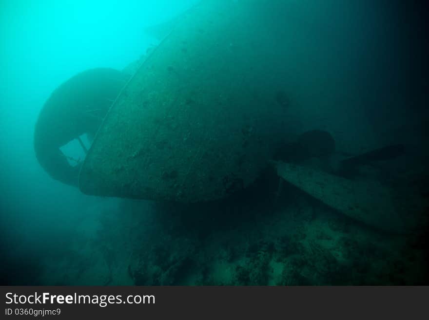 The stern of the SS Thistlegorm.