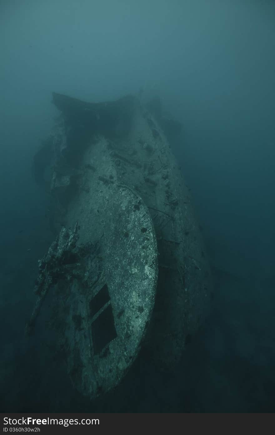 The stern of the SS Thistlegorm.