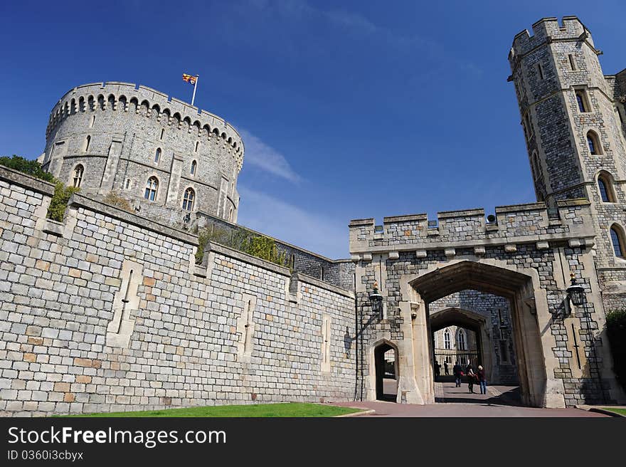 Windsor Castle on a bright day