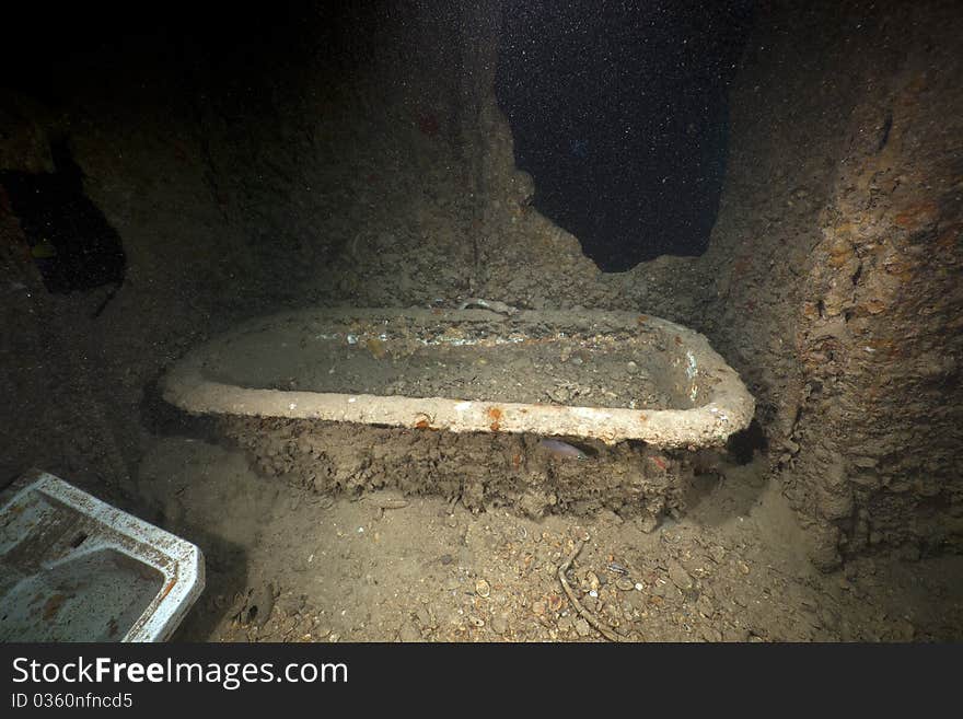 Bathtub In Captains Cabin Of The SS Thistlegorm.