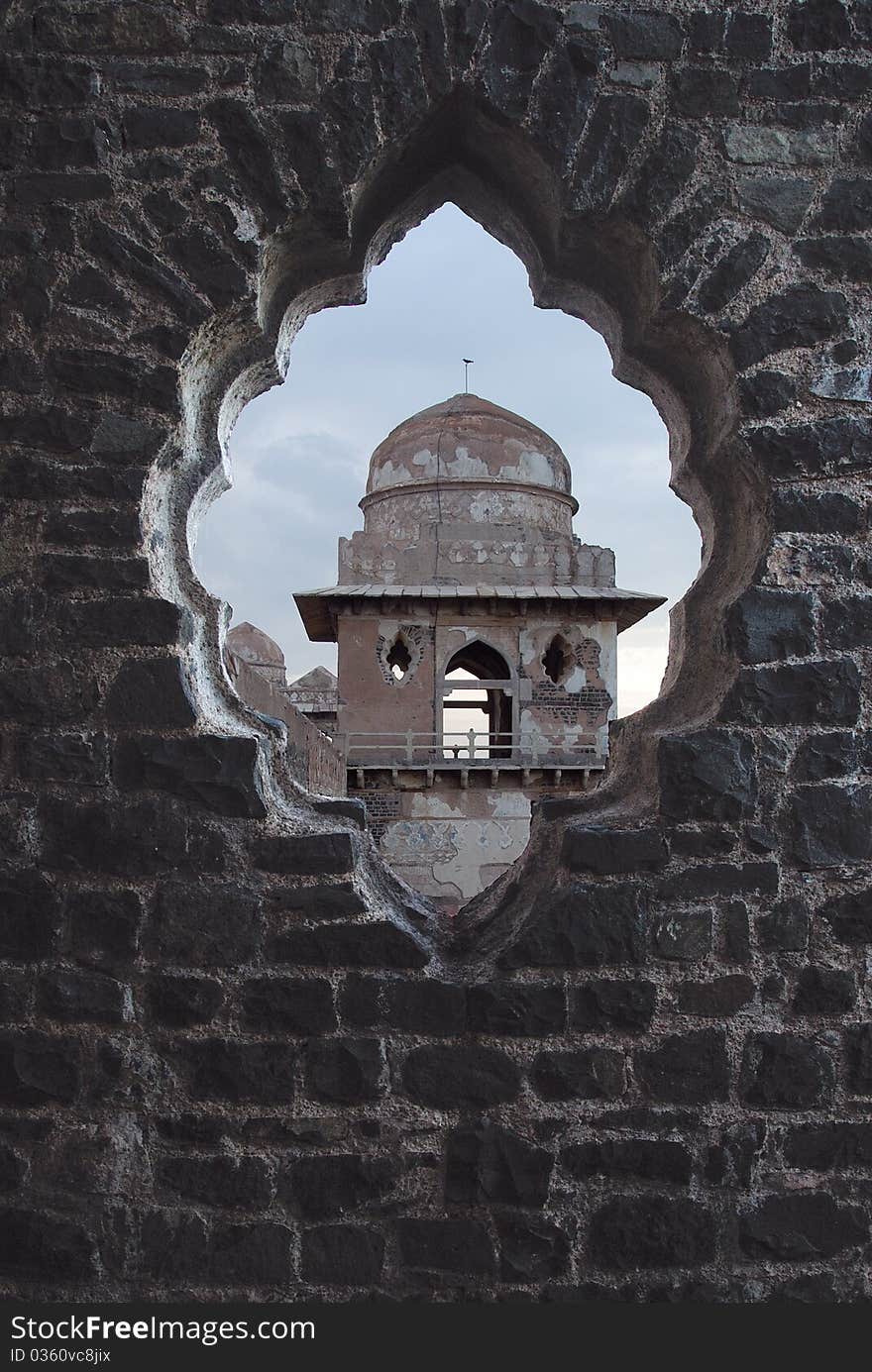 January 08th, 2011 Mandu,Madhya Pradesh, India-A portion of the Jahaj Mahal. January 08th, 2011 Mandu,Madhya Pradesh, India-A portion of the Jahaj Mahal.