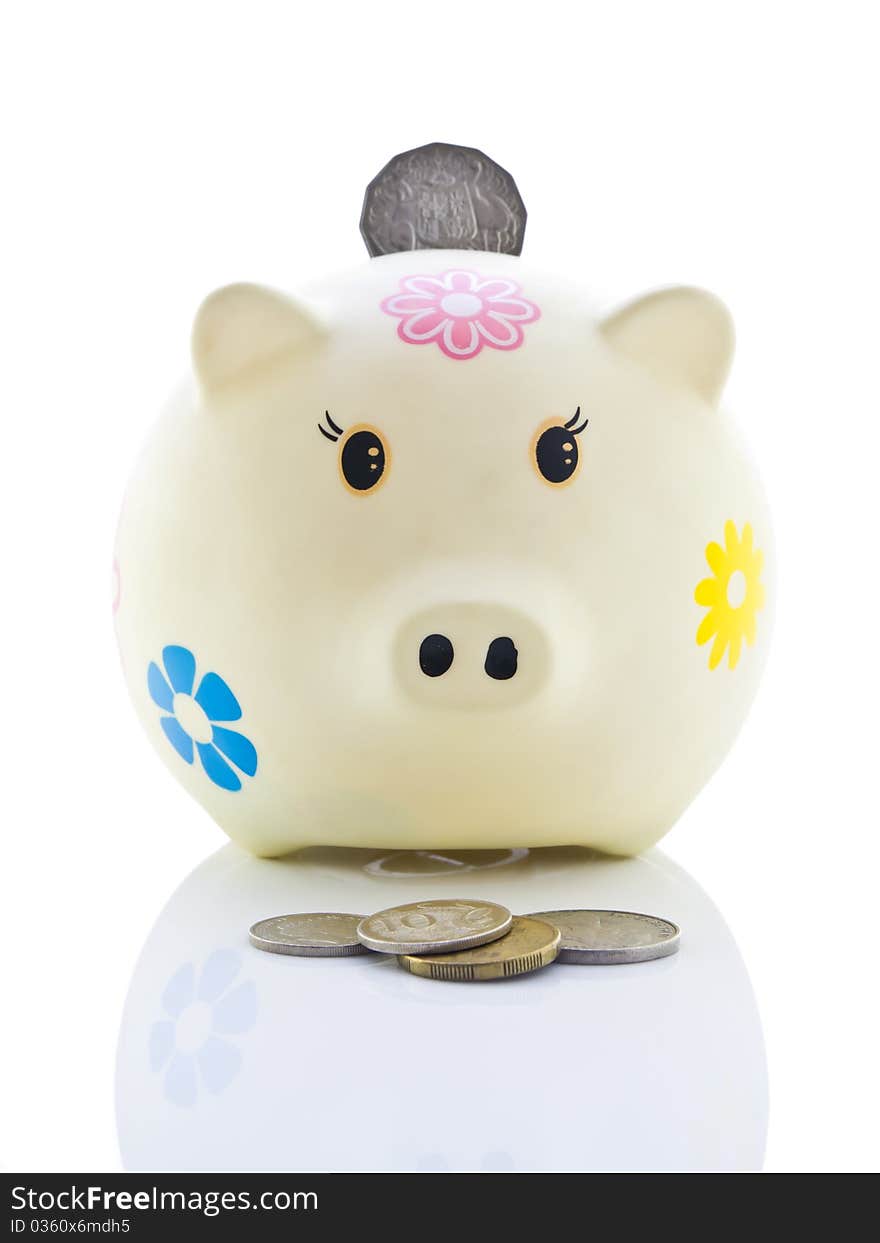 Piggy Bank With Coin Insert