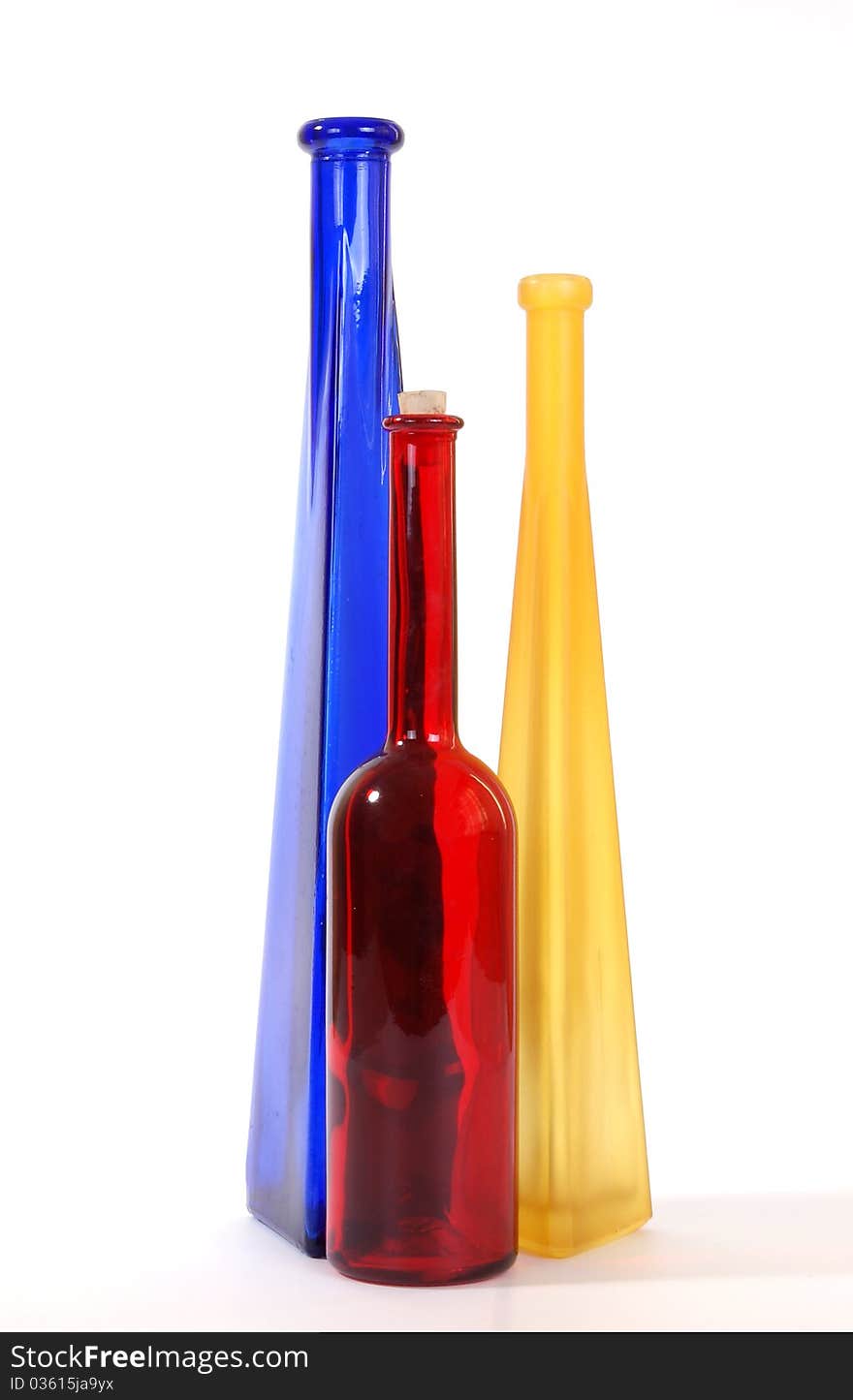 Colored Glass Vases