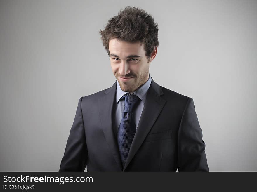 Portrait of a smiling young businessman