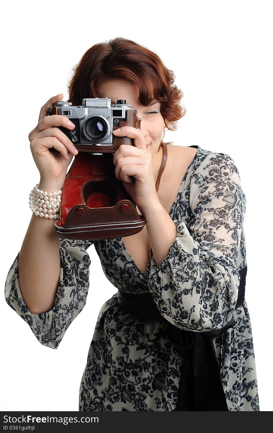 An image of a nice woman taking photos