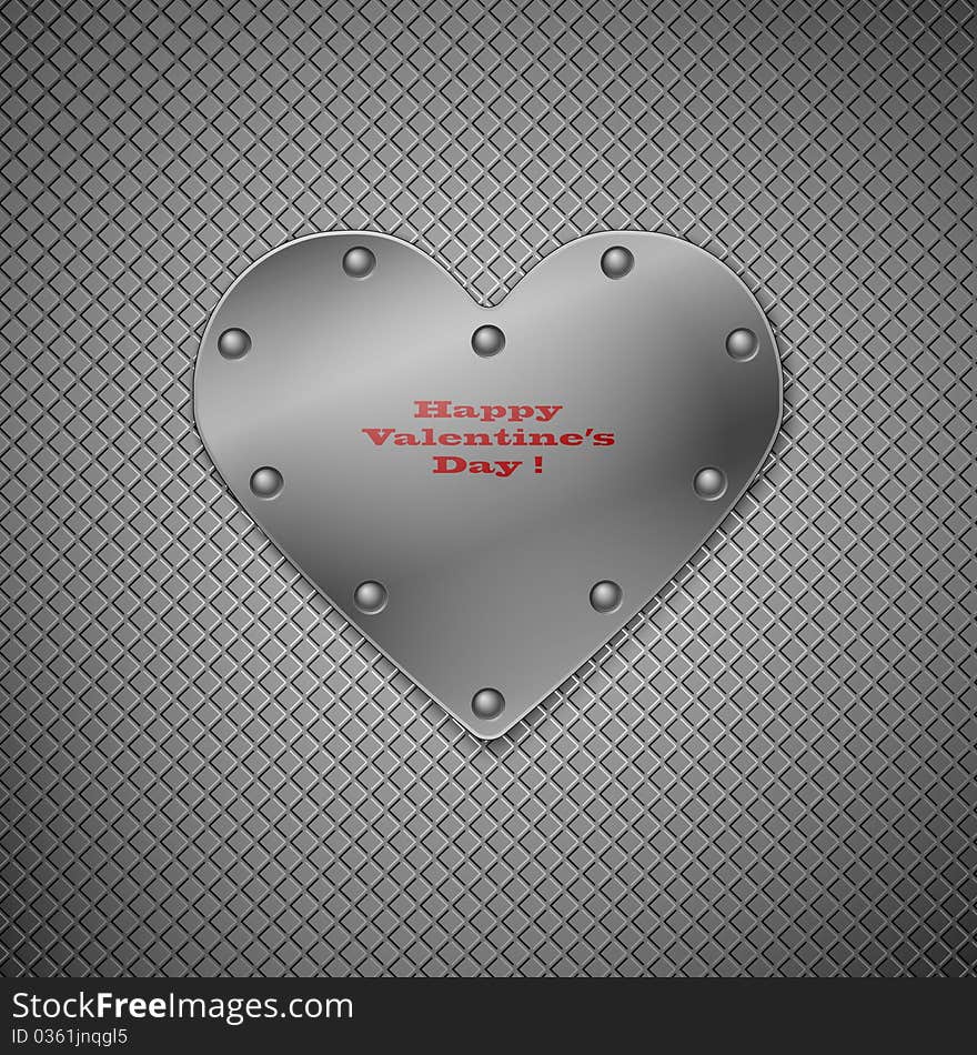 Valentine Background With Heart.