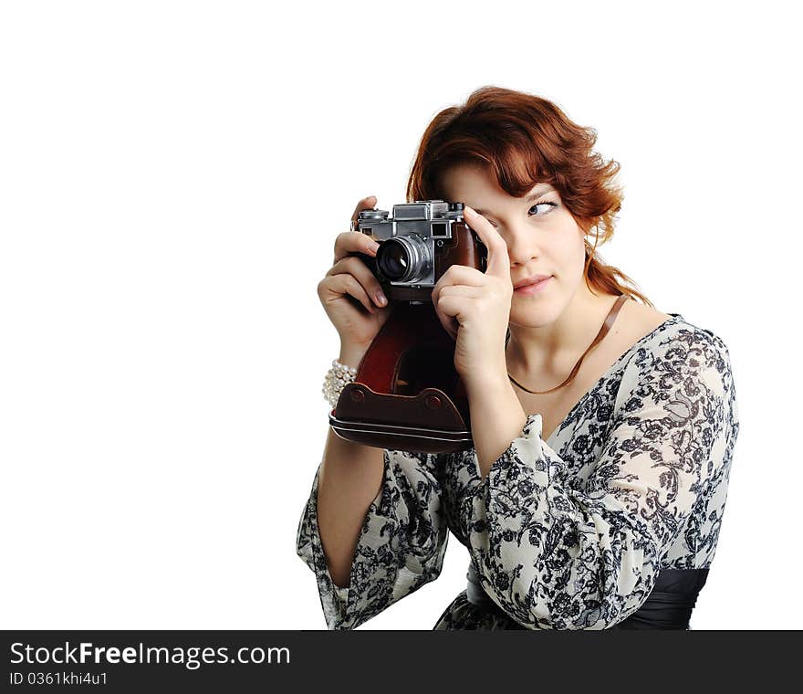 An image of a nice woman with a camera