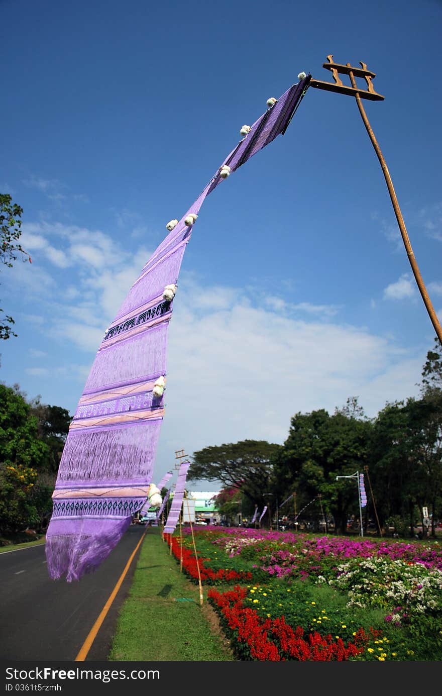 Tradition flag of Chiangmai in Thailand. Tradition flag of Chiangmai in Thailand