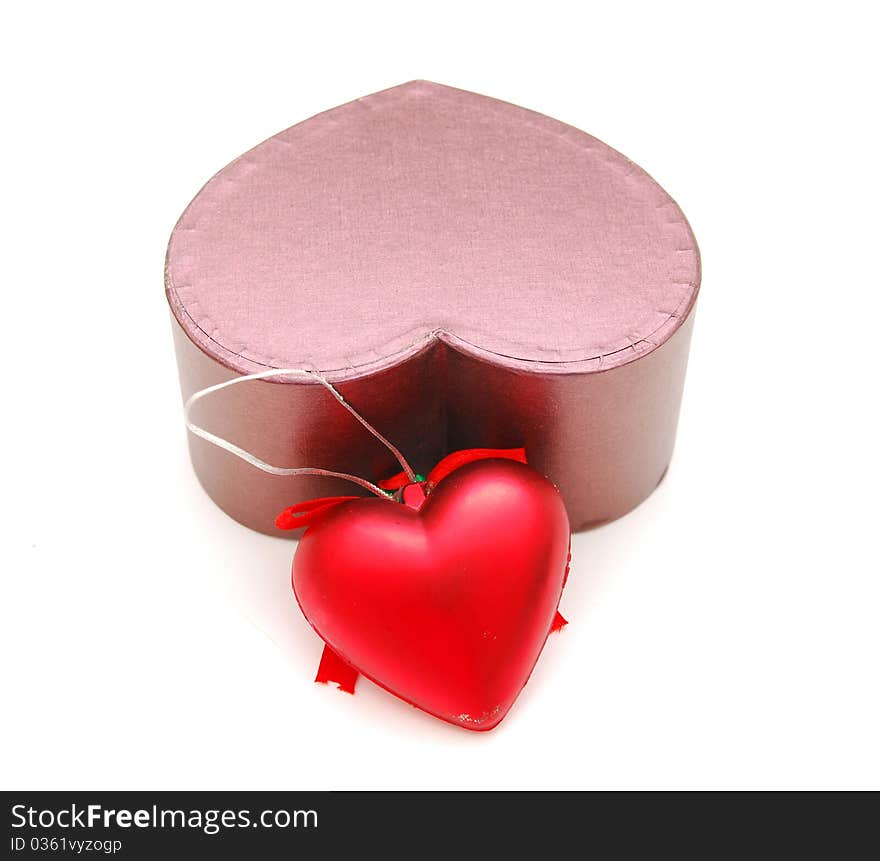 Heart shaped gift box