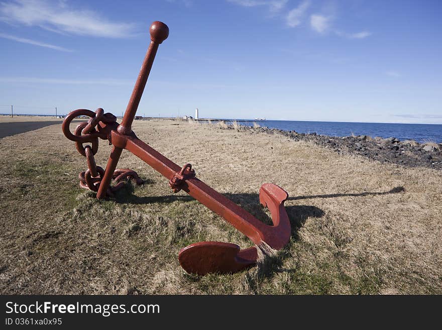 Anchor in Reykjavik Harbor