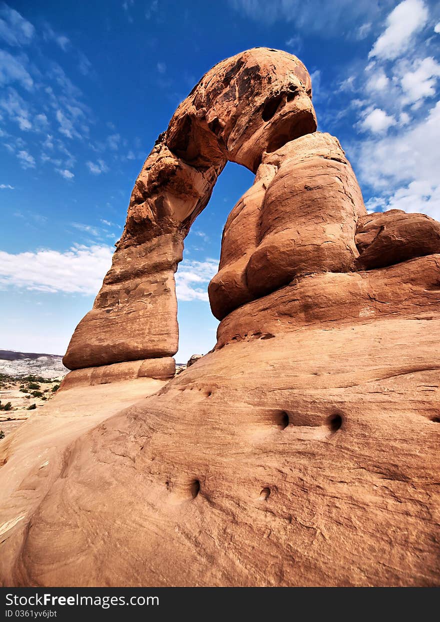 Strange rock formations at Arches National Park, USA. Strange rock formations at Arches National Park, USA