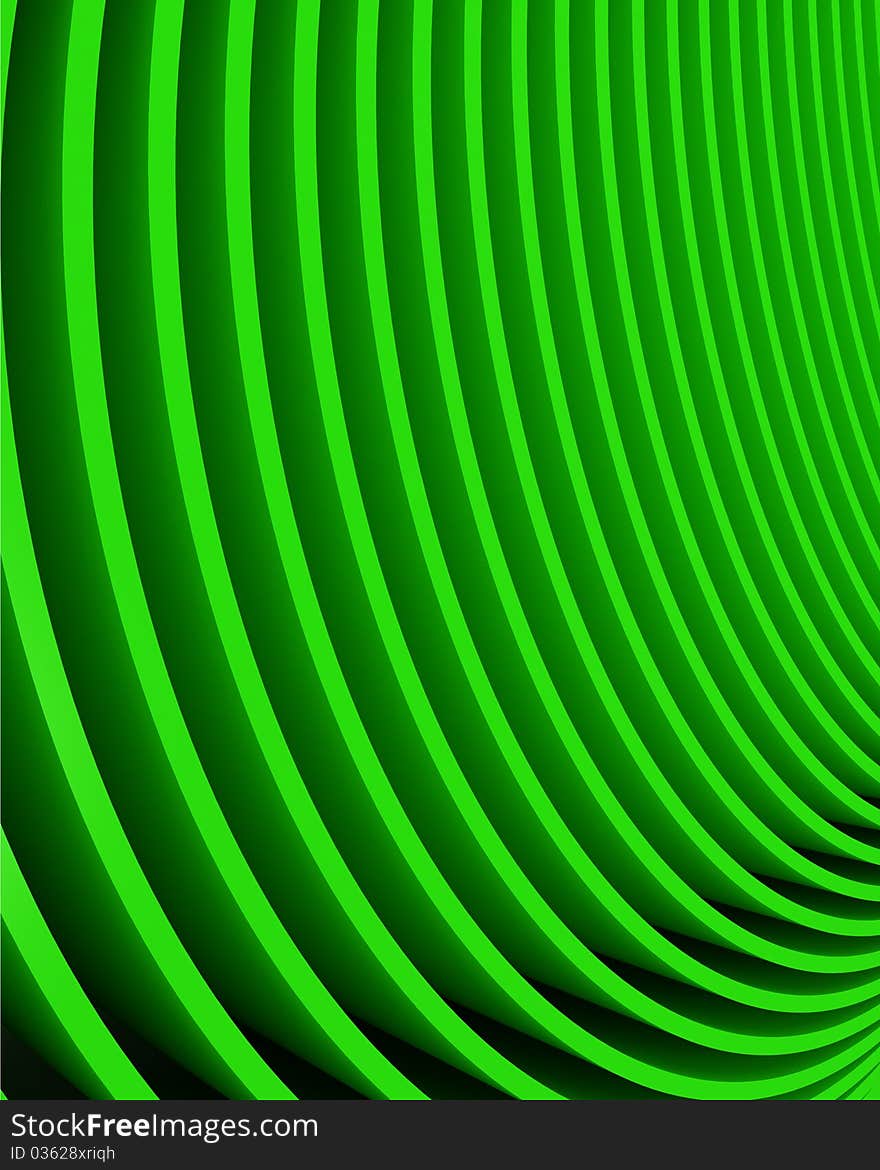 Abstract bright green rows background