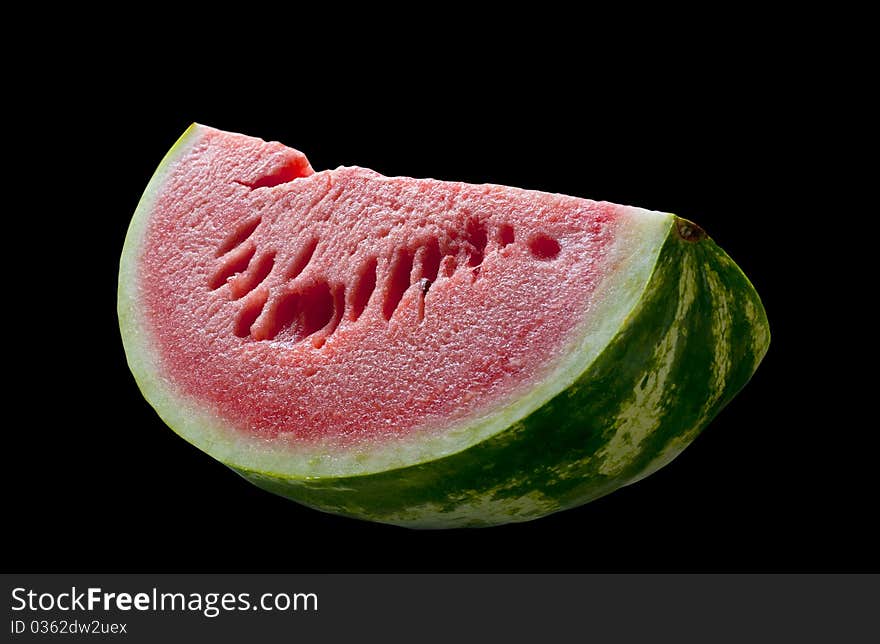 Water melon isolated on black, clipping path. Water melon isolated on black, clipping path.