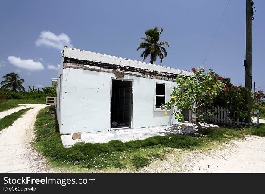 House Destroyed By Hurricane