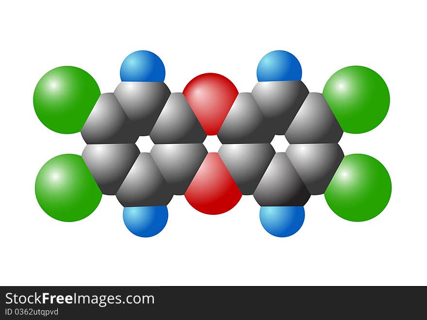 Molecule of dioxin