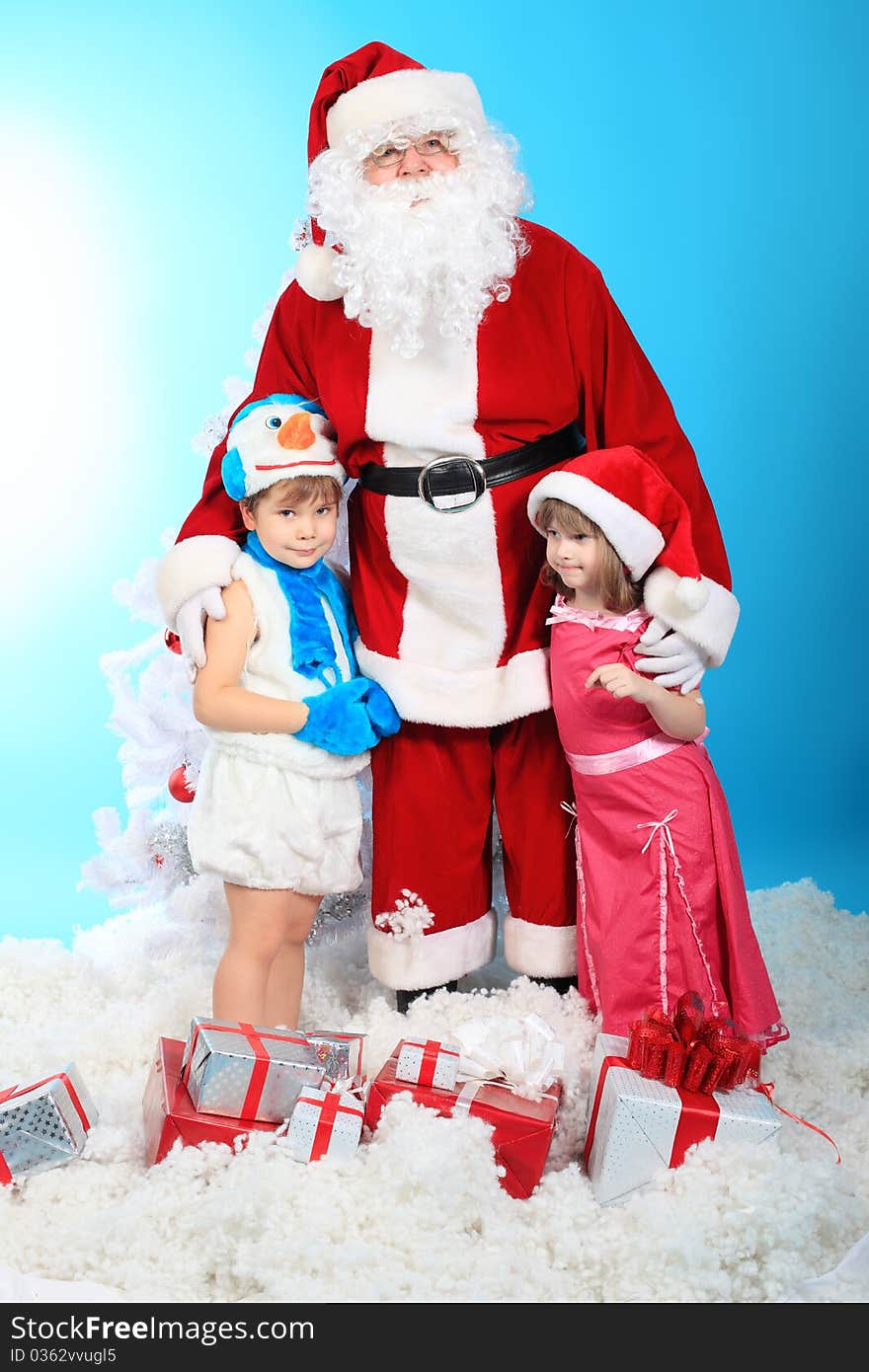 Children with santa