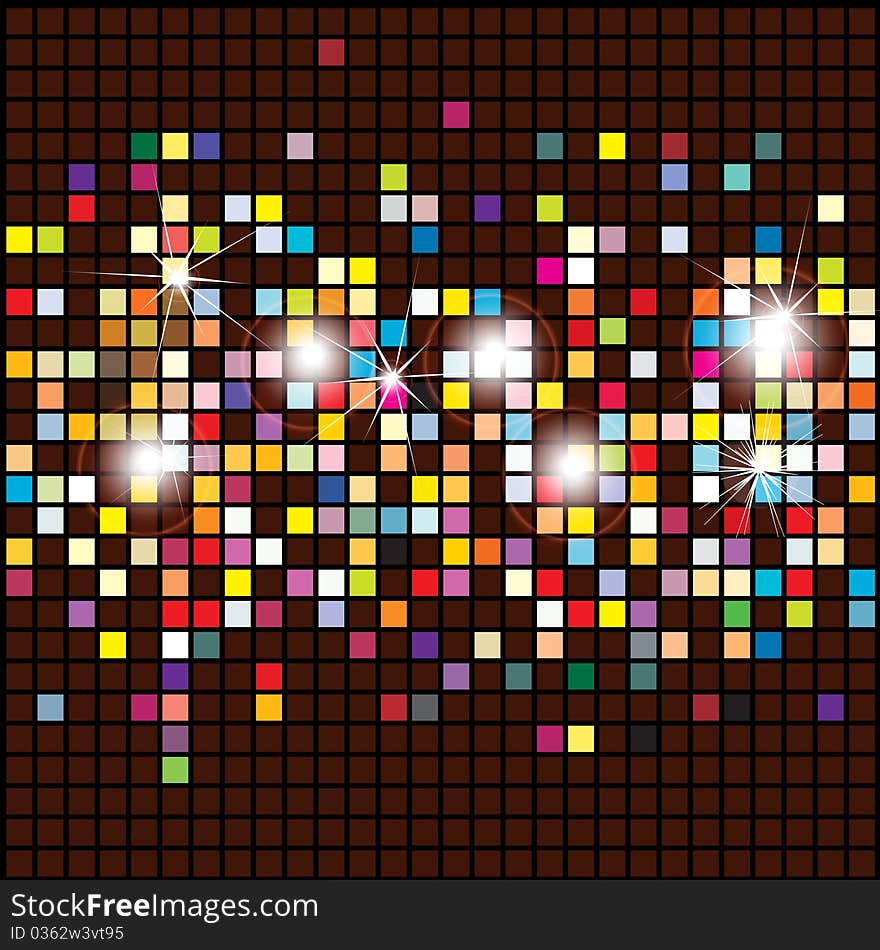 Abstract square mosaic.Vector background