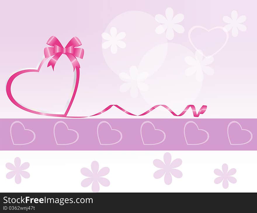 Background with hearts