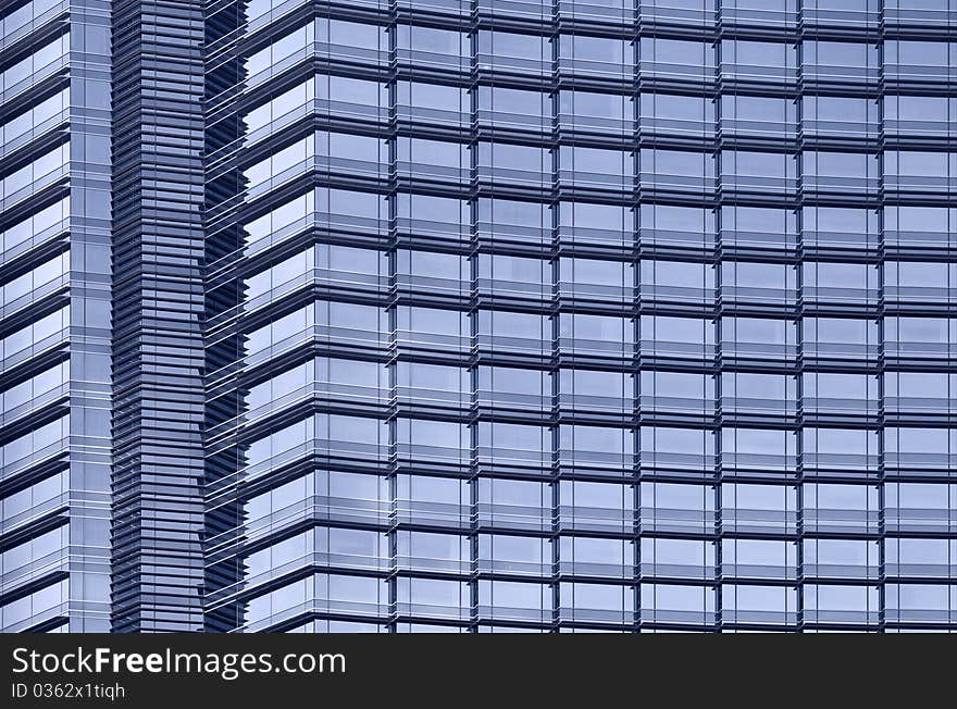 Abstract image of modern building windows.