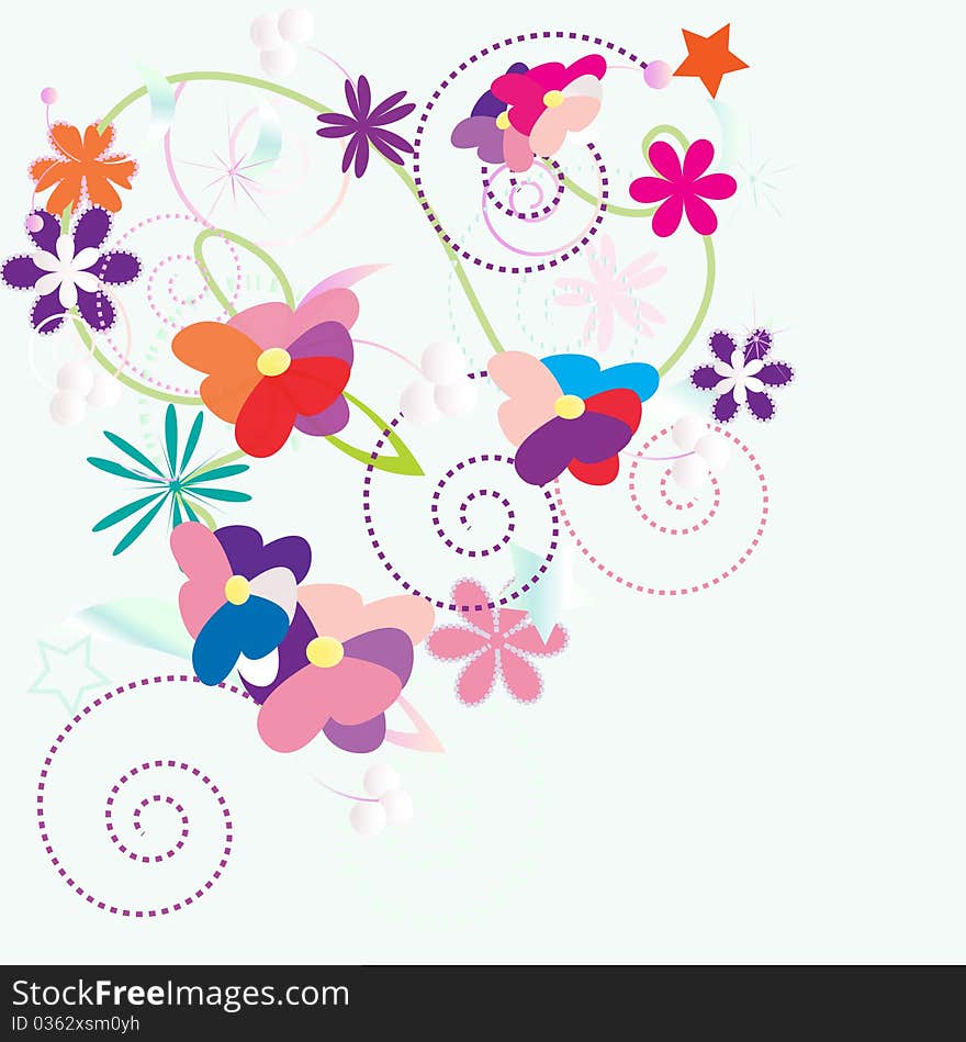 Bright flower background