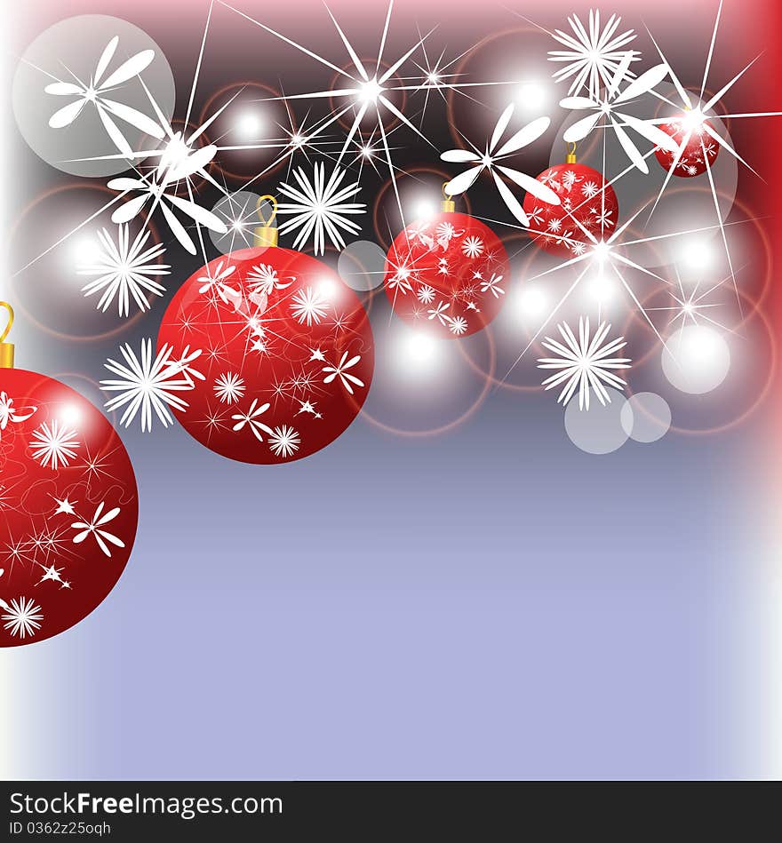 Brilliant background with red spheres. Brilliant background with red spheres