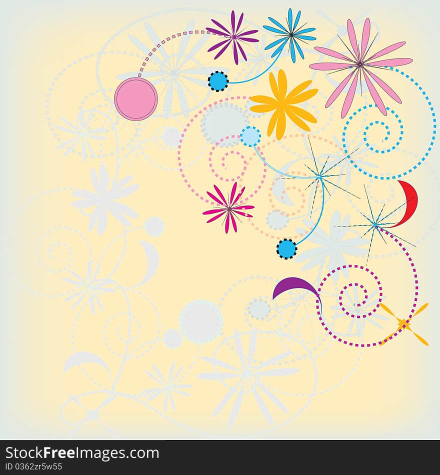 Color decorative element.Vector background