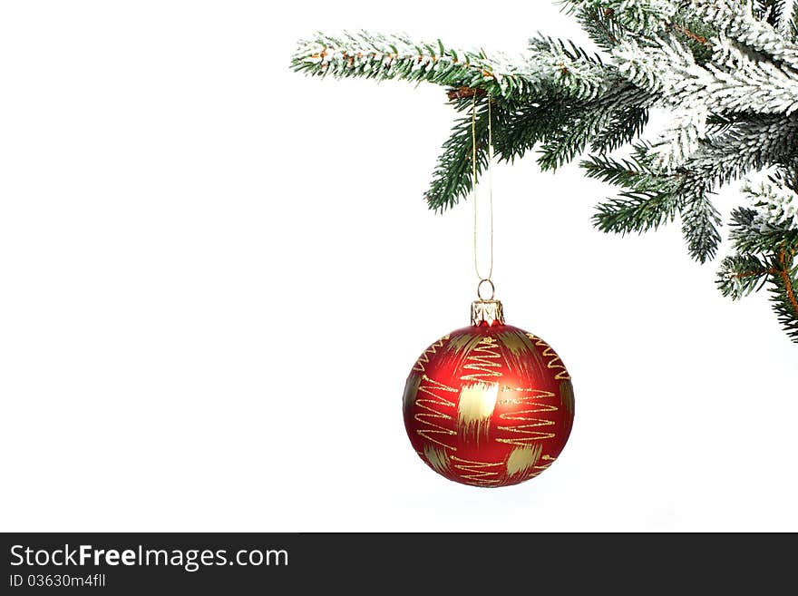 Christmas Ball On Christmas Tree