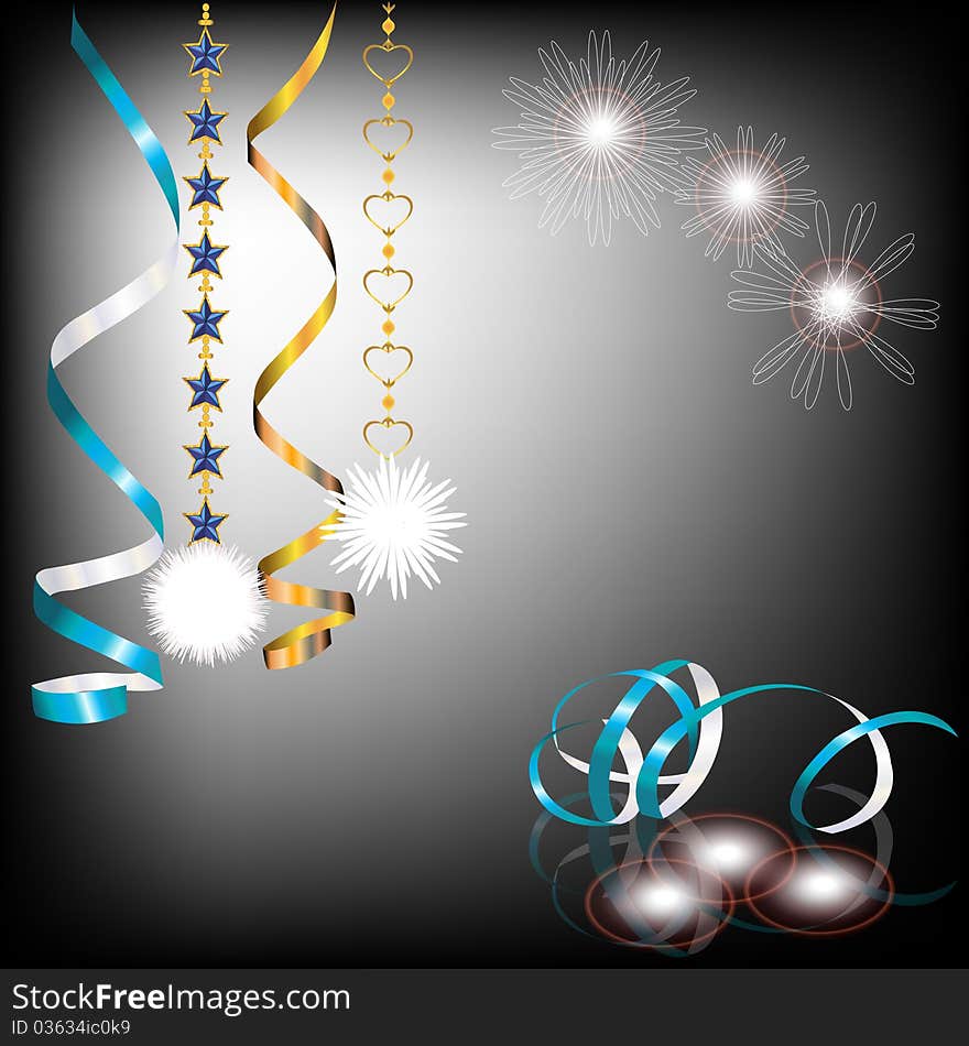 New Year's card.Vector background. New Year's card.Vector background