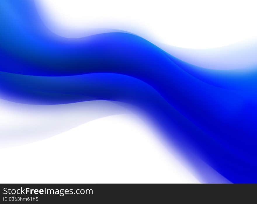 Blue Abstract Wave Background