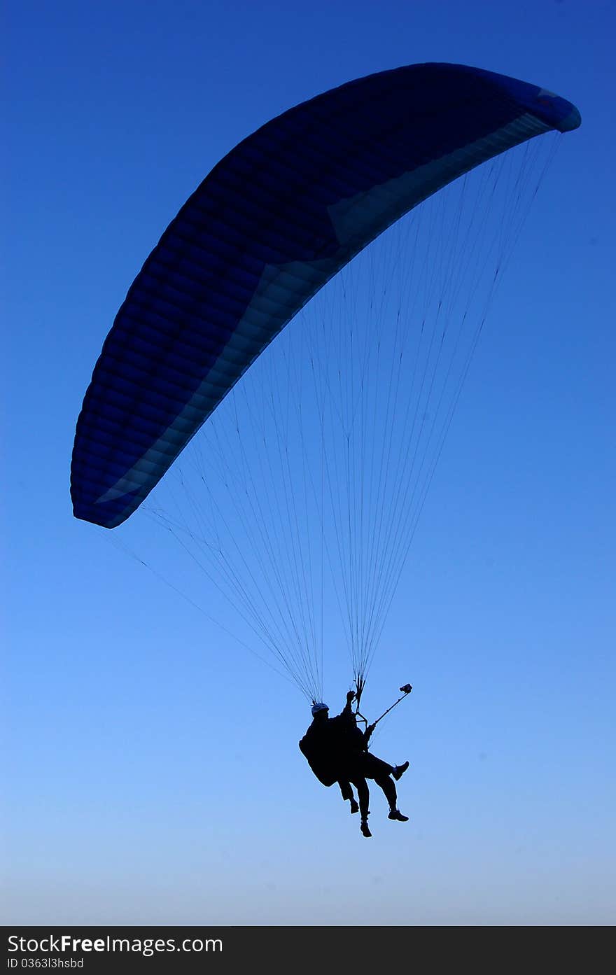 Blue Paraglider