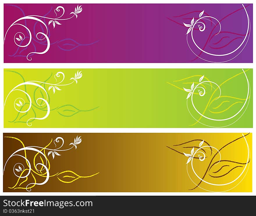 Abstract color banner illustration website homepage banner header. Abstract color banner illustration website homepage banner header