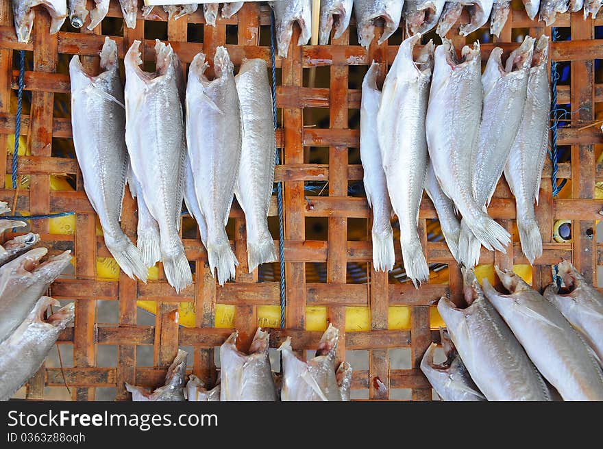 Dry fish prepare to thaifood