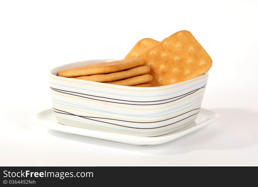 Stack Of Cookies On A Saucer