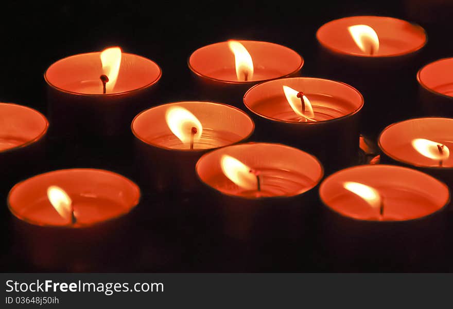 A close-up shot from several warmer candles burning with a reddish glimpse
Suitable for romantic publications like Valentine's day and such. A close-up shot from several warmer candles burning with a reddish glimpse
Suitable for romantic publications like Valentine's day and such