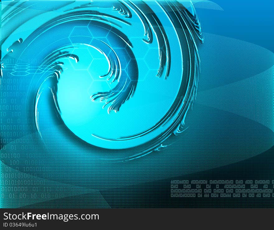 Blue science futuristic technology abstract background. Blue science futuristic technology abstract background