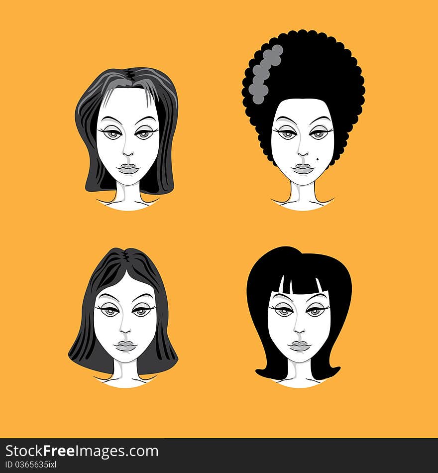 Woman hairstyle