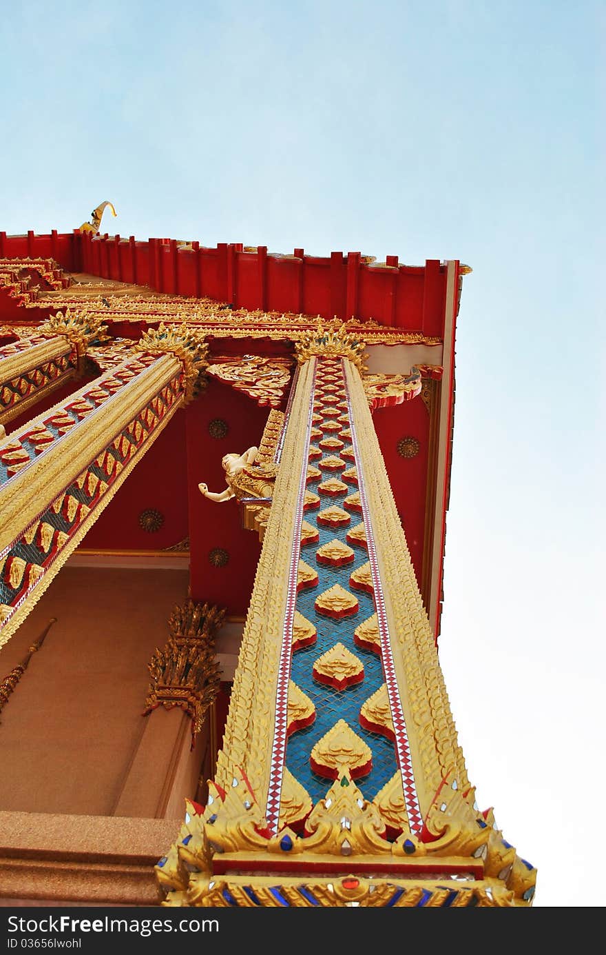 The beautiful and ancient temple in Thailand. The beautiful and ancient temple in Thailand