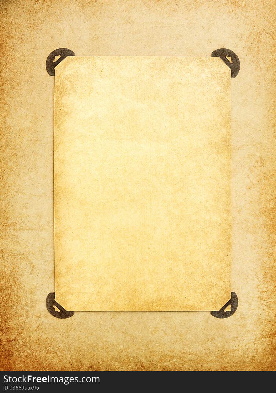 Vintage Blank Page