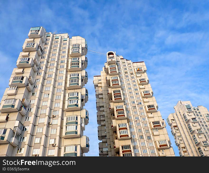 A modern residential complex. Cityscape