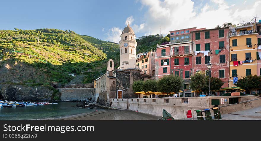 Small fishing village Vernazza (Cinque Terre, Italy). Small fishing village Vernazza (Cinque Terre, Italy)