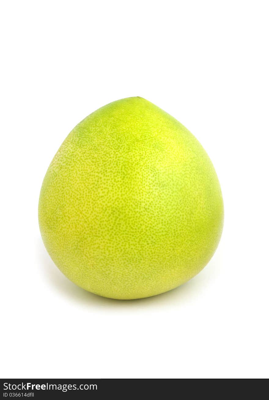 Ripe pomelo fruit isolated on a white background. Ripe pomelo fruit isolated on a white background