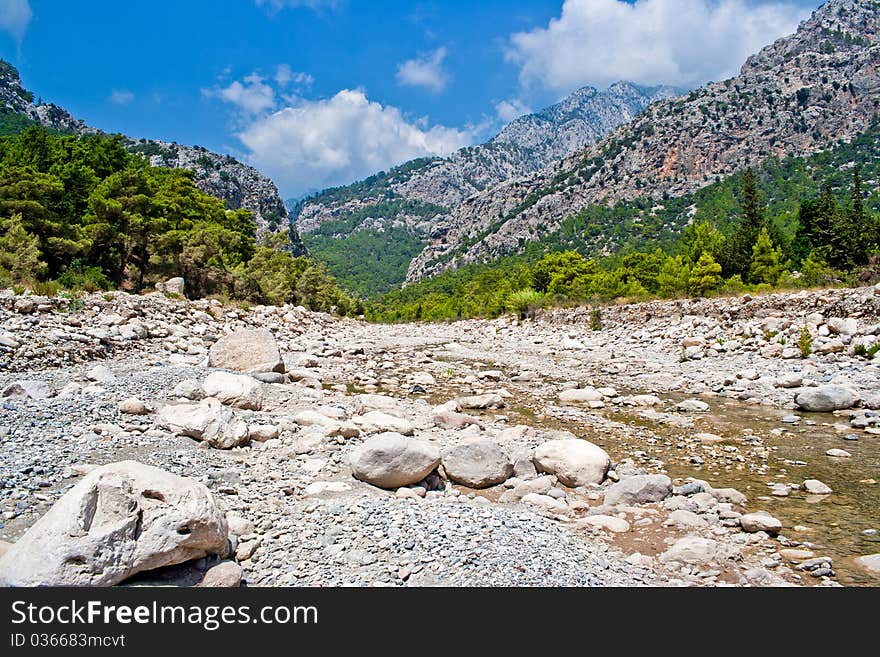 View of the canyon Goynuk in Taurus Mountains, Turkey. View of the canyon Goynuk in Taurus Mountains, Turkey