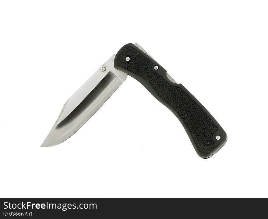 Clasp knife against a white background