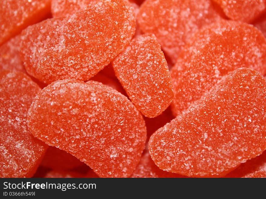 Bunch Of Orange Slice Candies