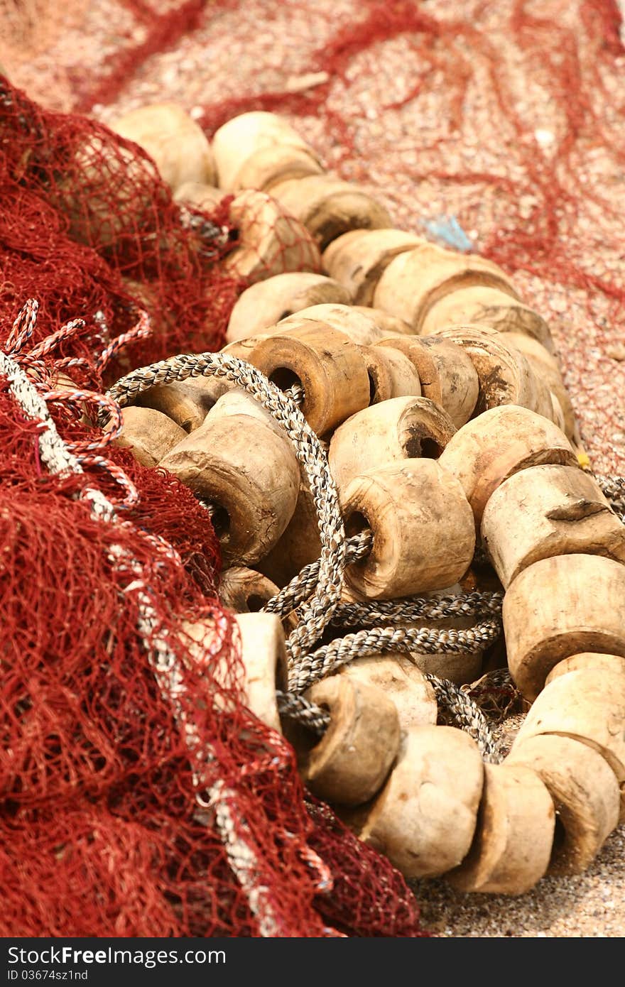 Fishing tools by the Black Sea. Fishing tools by the Black Sea