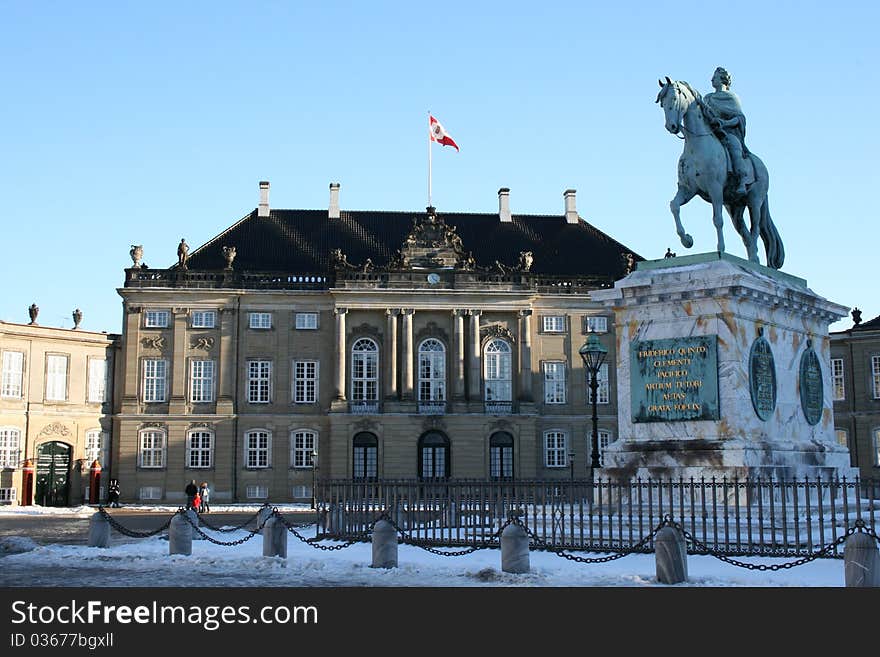 Amalienborg Palace, home of the Danish royal family