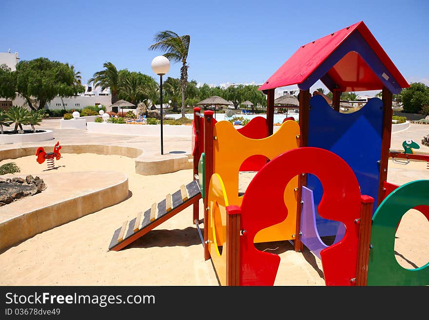 Children colorful place for playing. Children colorful place for playing