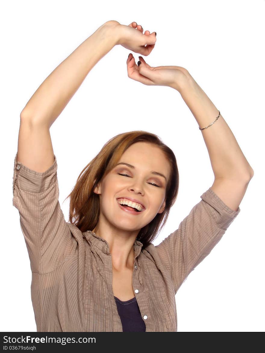 Young woman dancing